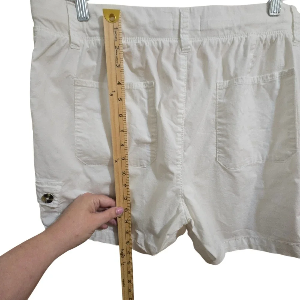 DASH Womens‎ Shorts White Size Large Pull On Excellent Condition